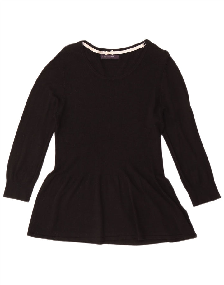 Женская туника с рукавом 3/4 Marks & Spencer UK 14, средний черный, вискоза