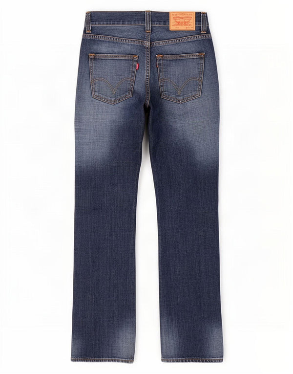 Levi's Mens 506 Acid Wash Standard Fit Straight Jeans W30 L34 Blue Cotton