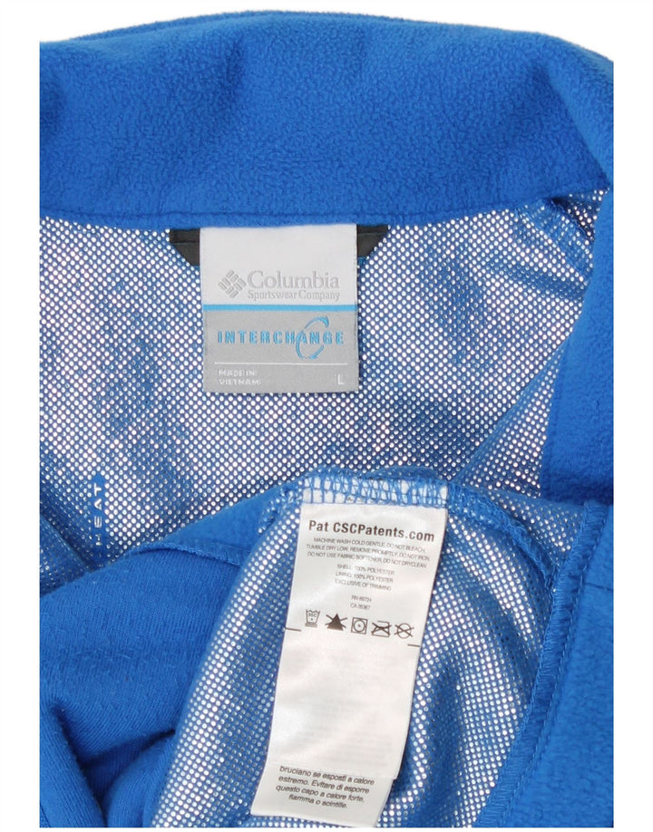 Флисовая куртка Columbia для девочек 13–14 лет, большой синий полиэстер