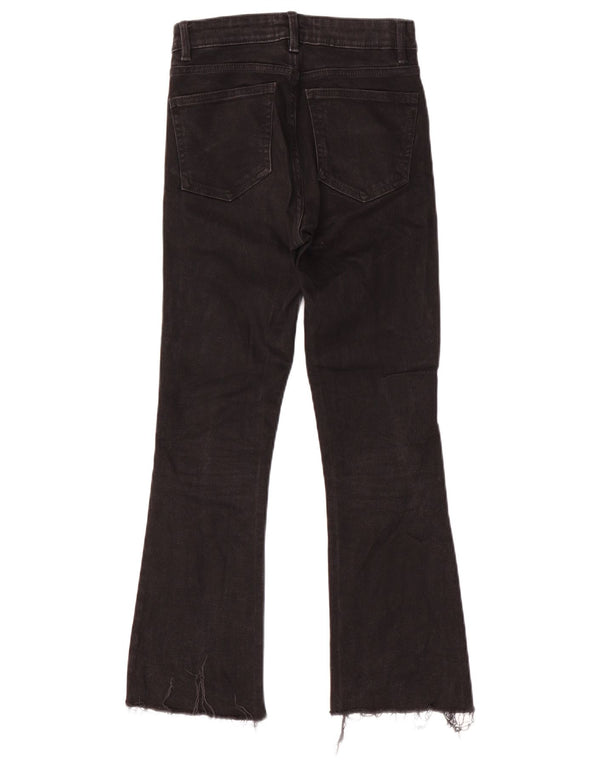 Женские расклешенные джинсы Zara EU 24 2XS W24 L26, черный хлопок