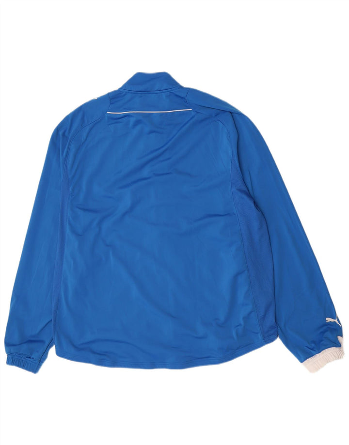 Мужской спортивный костюм Puma 2XL, синий полиэстер с цветными блоками