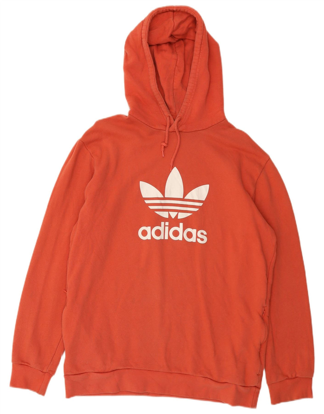 Мужской джемпер с капюшоном Adidas с рисунком, средний красный, хлопок