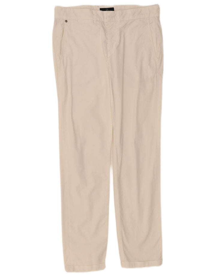 Женские прямые брюки чинос Fay W29 L29, белый хлопок