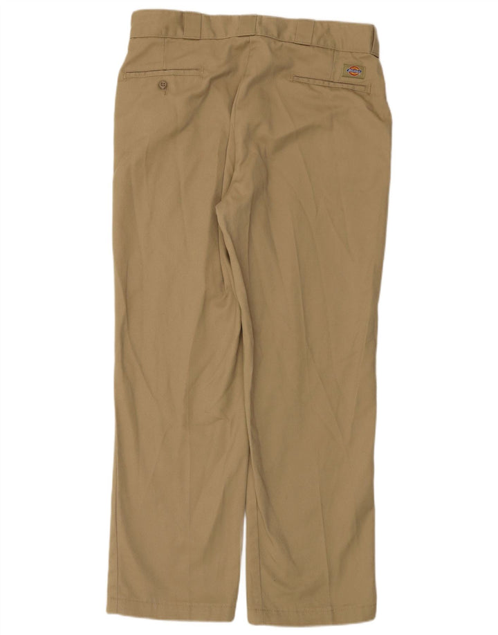 Мужские прямые брюки чинос Dickies W36 L30 бежевого цвета из полиэстера