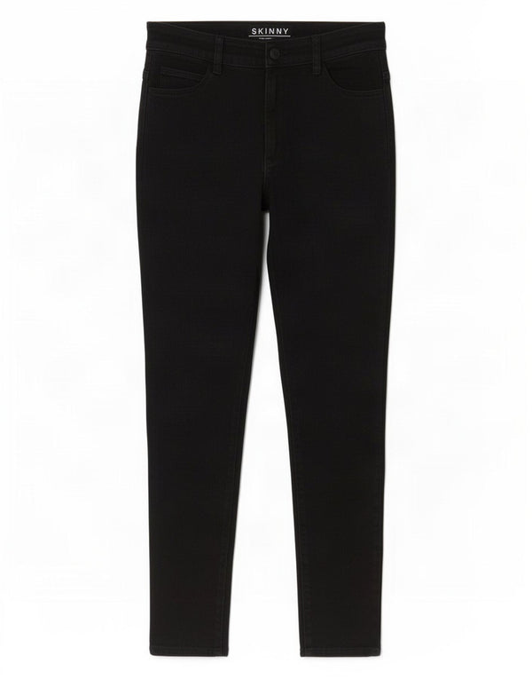 Женские джинсы скинни Marks & Spencer UK 10, маленькие W28 L27, черный хлопок