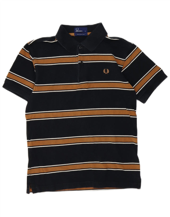 Мужская рубашка поло FRED PERRY, маленькая черная полоска, хлопок