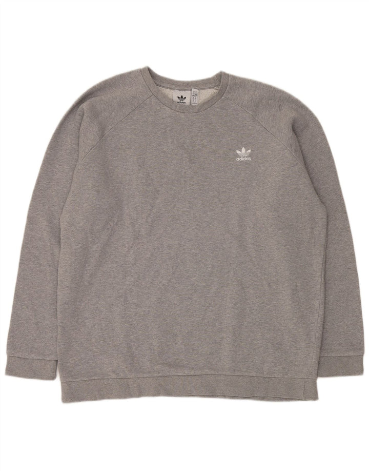 Мужской свитер Adidas Jumper XL Серый хлопок в крапинку