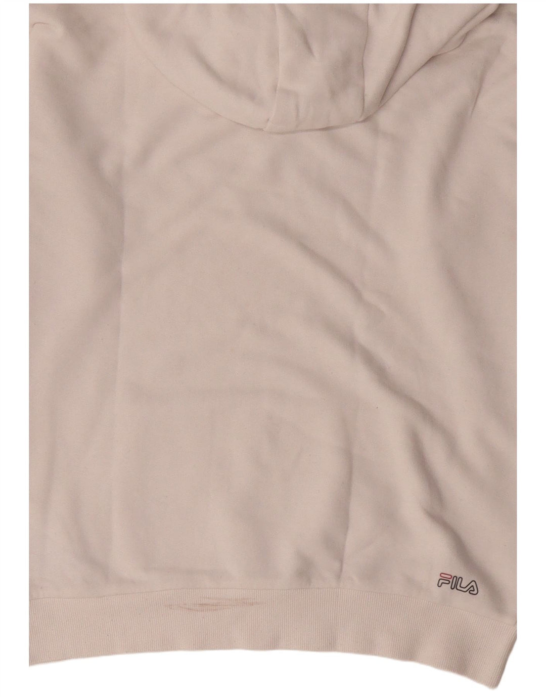 Женский джемпер с капюшоном Fila Oversized с рисунком UK 10, маленький белый хлопок