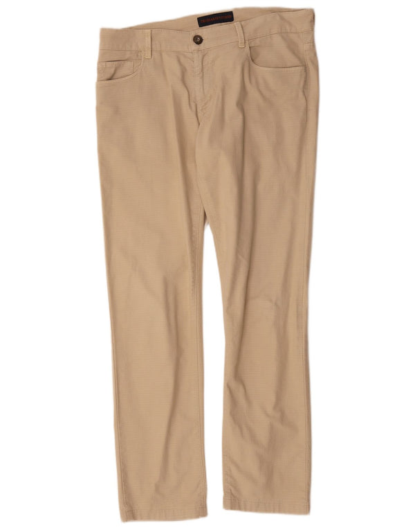 Trussardi Мужские узкие повседневные брюки W34 L29 Бежевые