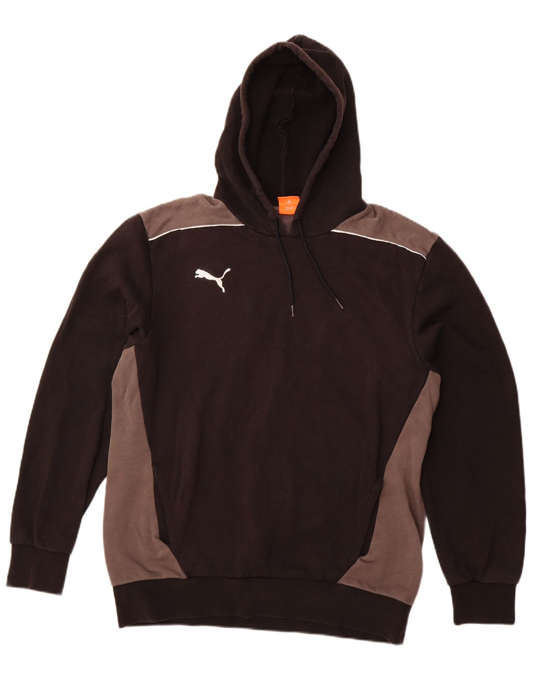 Мужской джемпер с капюшоном PUMA, большой черный, цветной блок