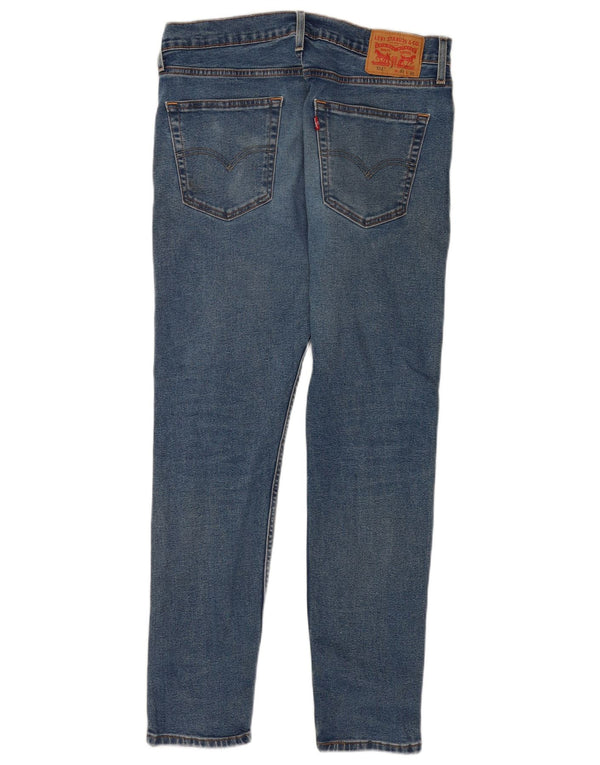Мужские зауженные зауженные джинсы Levi's 512 W32 L32 синие, хлопок