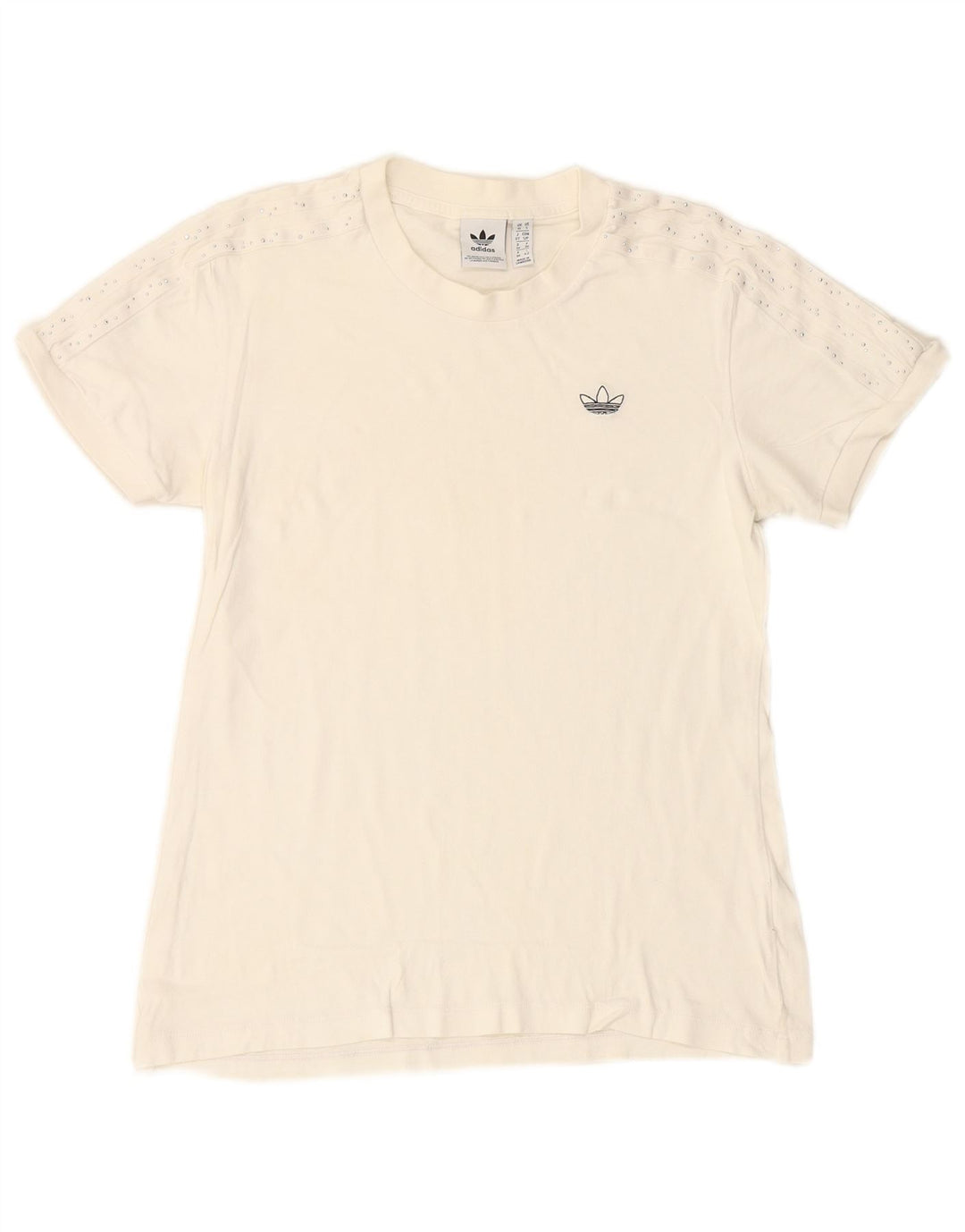 Женская футболка ADIDAS Top UK 10, маленькая, белая