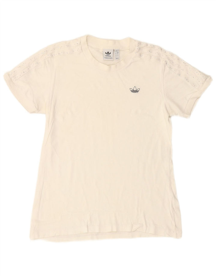 Женская футболка ADIDAS Top UK 10, маленькая, белая