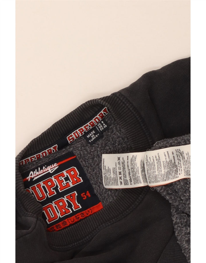 Мужской свитер большого размера Superdry с рисунком, Великобритания, 8, маленький, серый, хлопок