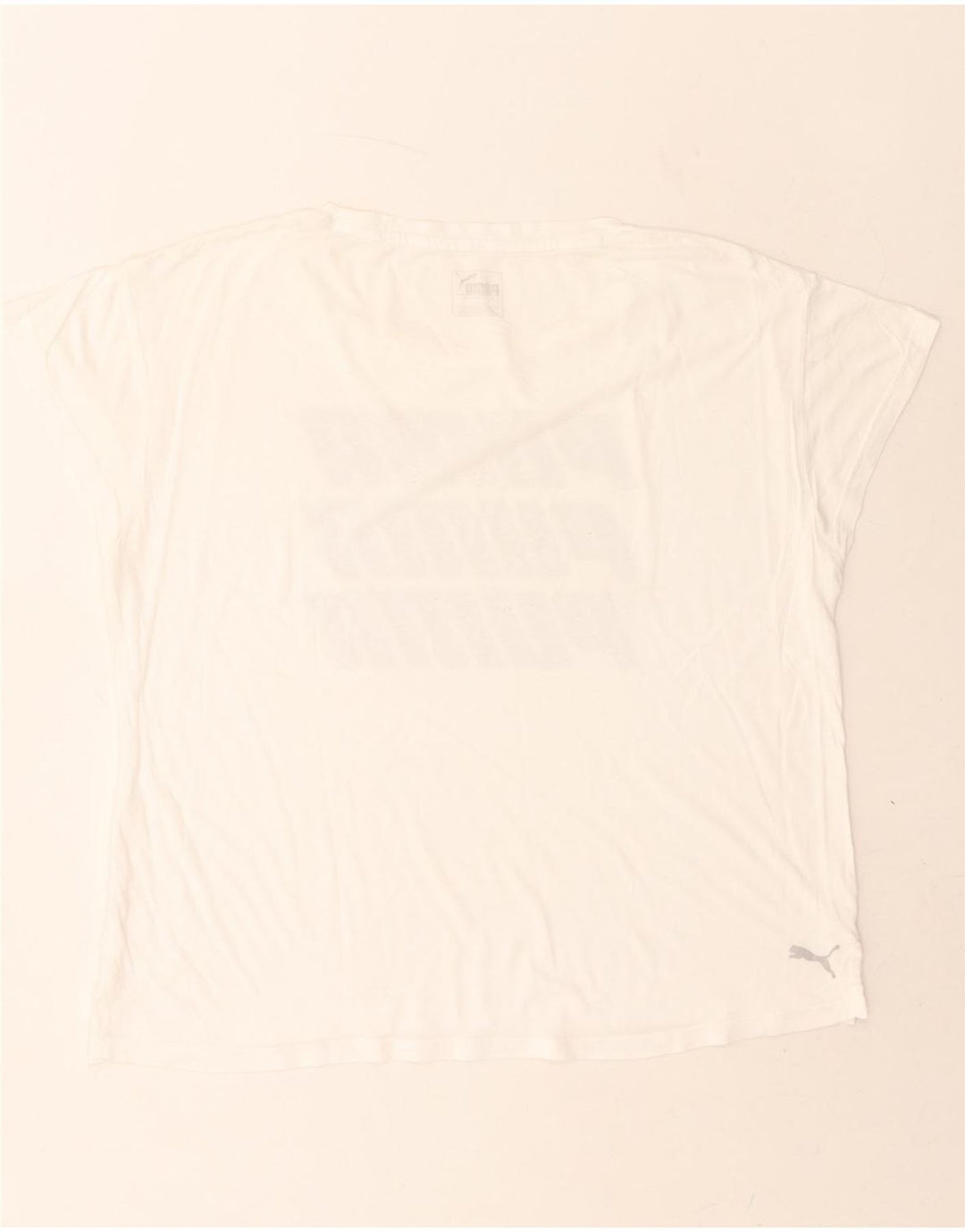 PUMA Womens Graphic T-Shirt Top UK 16 Large White Vintage Puma and Second-Hand Puma from Messina Hembry 