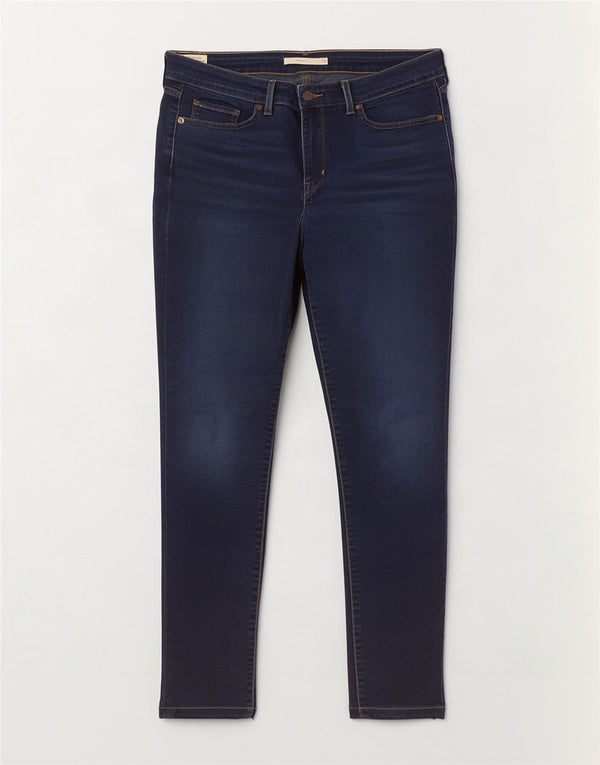 Женские джинсы скинни Levi's 711 W32 L30 Темно-синие, хлопок