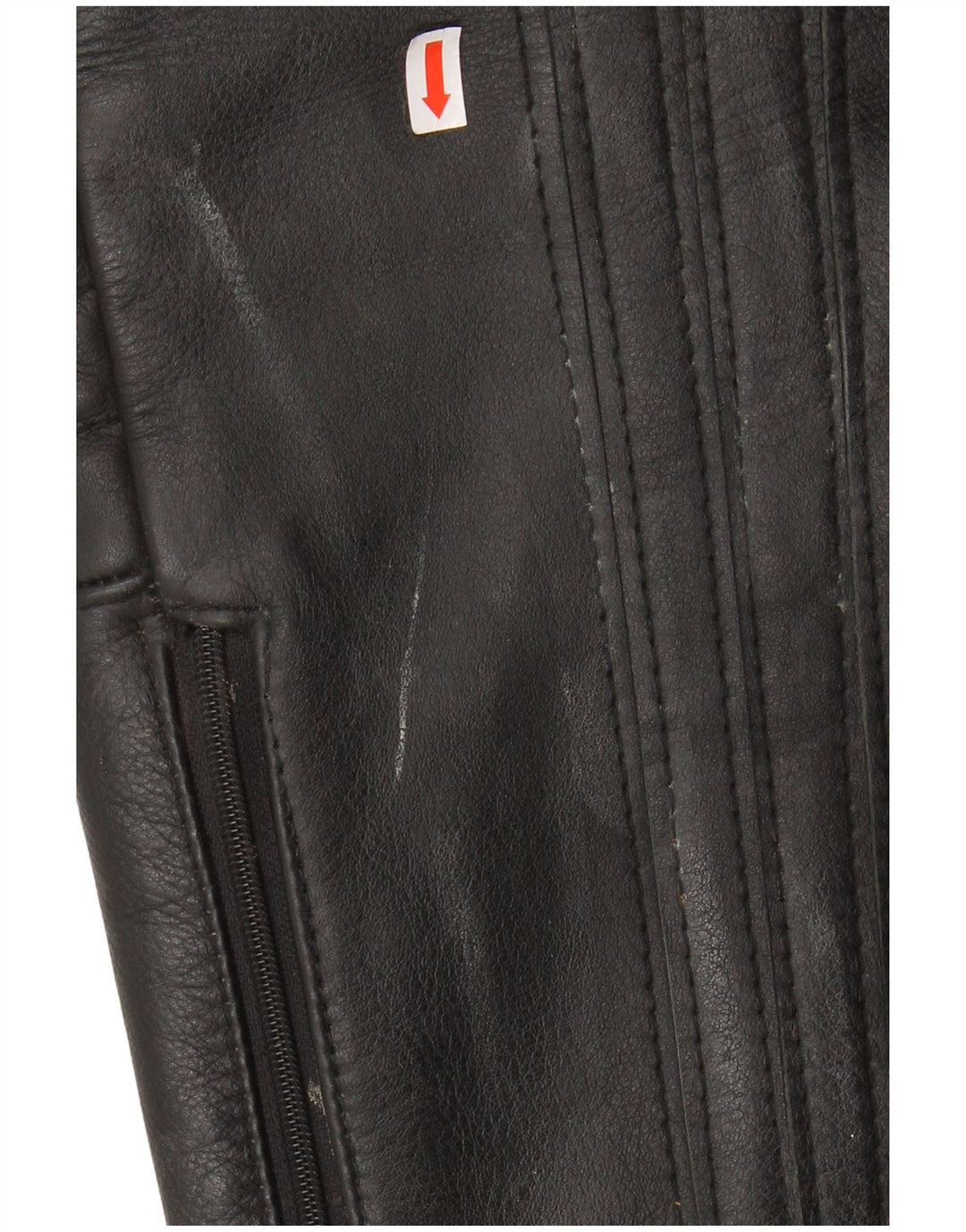 ВИНТАЖНЫЕ Мужские кожаные брюки Moto Racer IT 52, большие W32 L27, черные кожаные