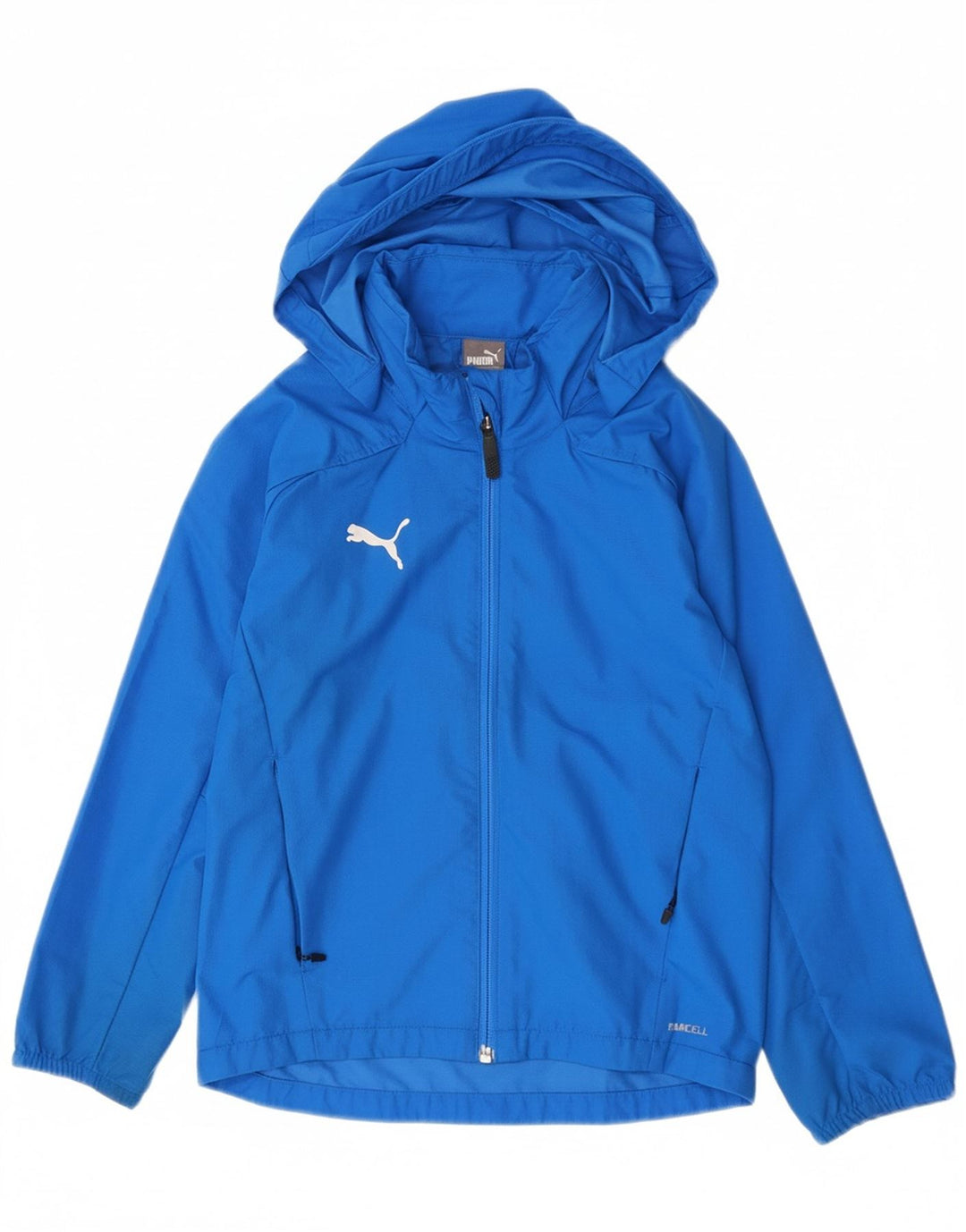 Дождевик с капюшоном Puma для мальчиков 7-8 лет, синий полиэстер
