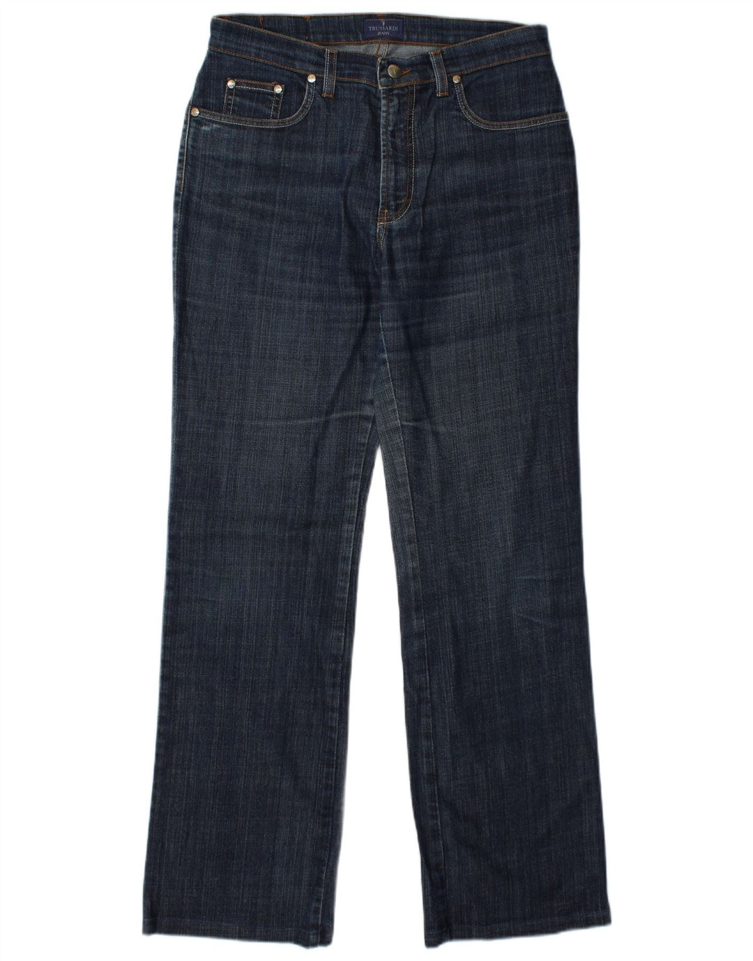 TRUSSARDI Женские прямые джинсы W30 L31 синие, хлопок