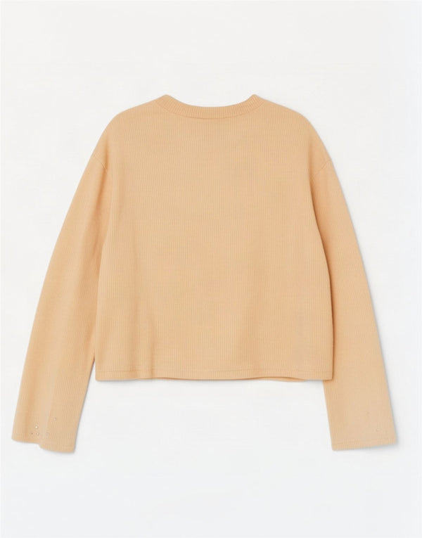 Женский топ Zara с длинным рукавом UK 10, маленький желтый