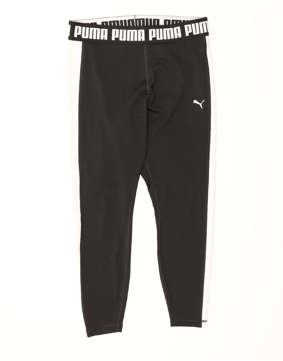 Женские леггинсы с рисунком Puma UK 16, большие черные спортивные штаны из полиэстера