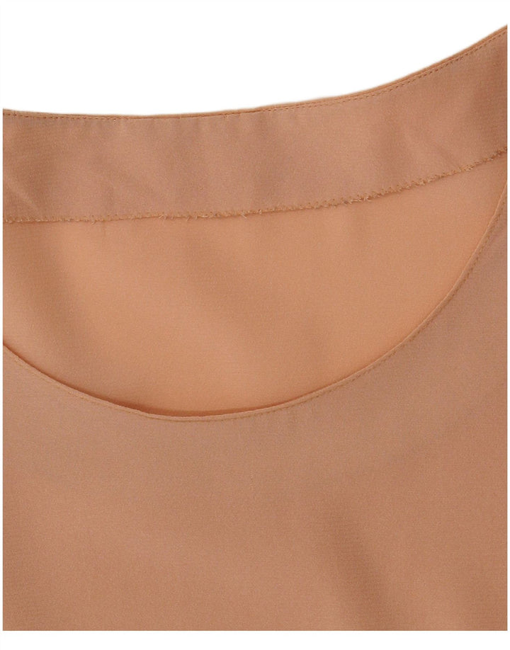 VINTAGE Womens Blouse Top UK 16 Large Beige