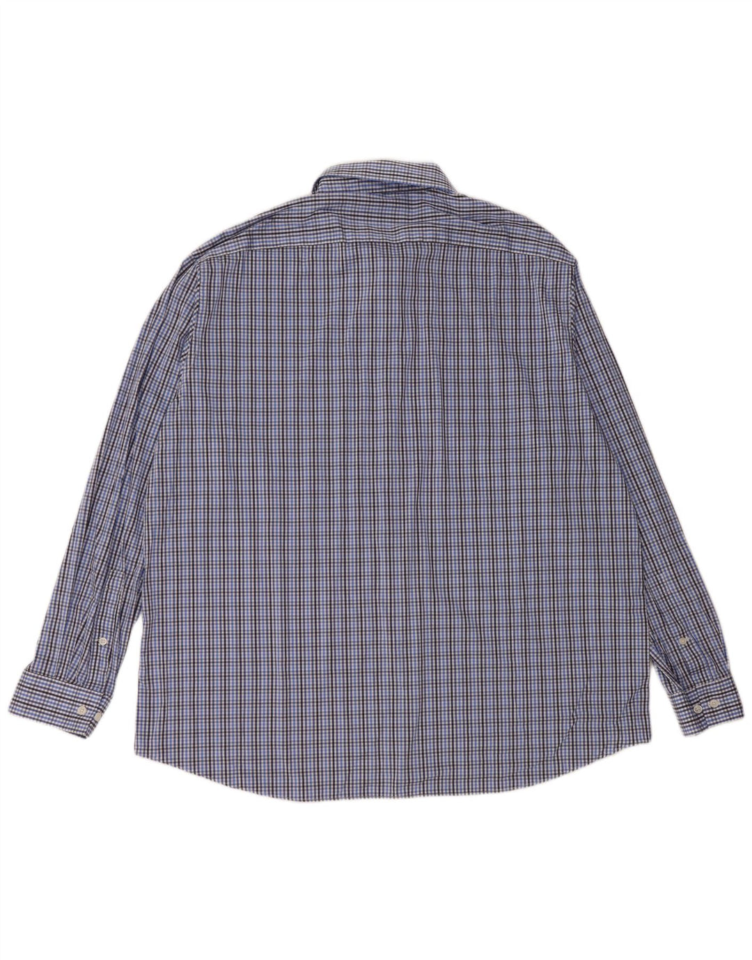 Мужская рубашка приталенного кроя MICHAEL KORS, размер 18 1/2 2XL, синяя клетка, хлопок