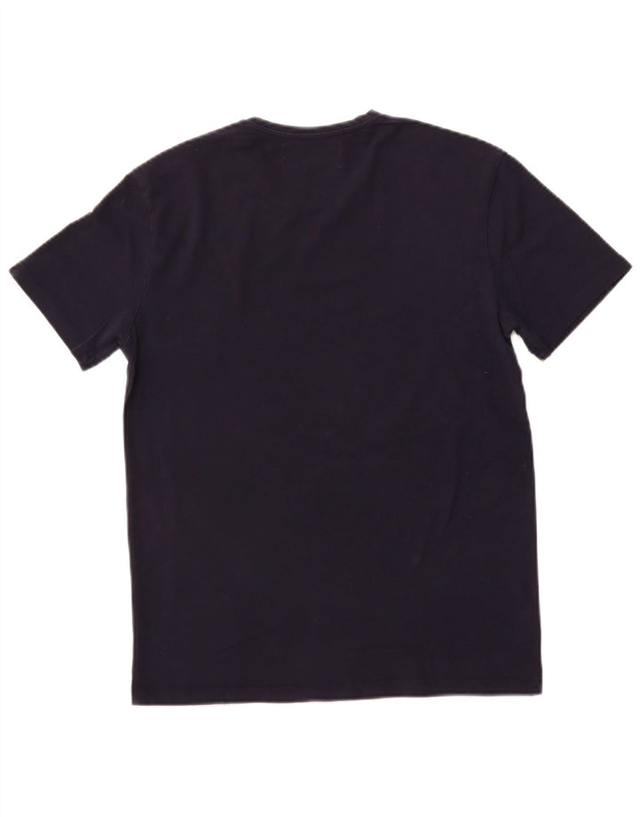 Мужская футболка Super Slim Fit Zara, большой темно-синий