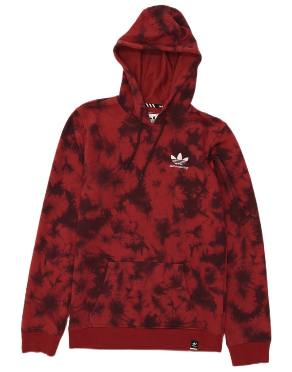 Мужской джемпер с капюшоном Adidas Climalite XS Red Tie Dye, хлопок