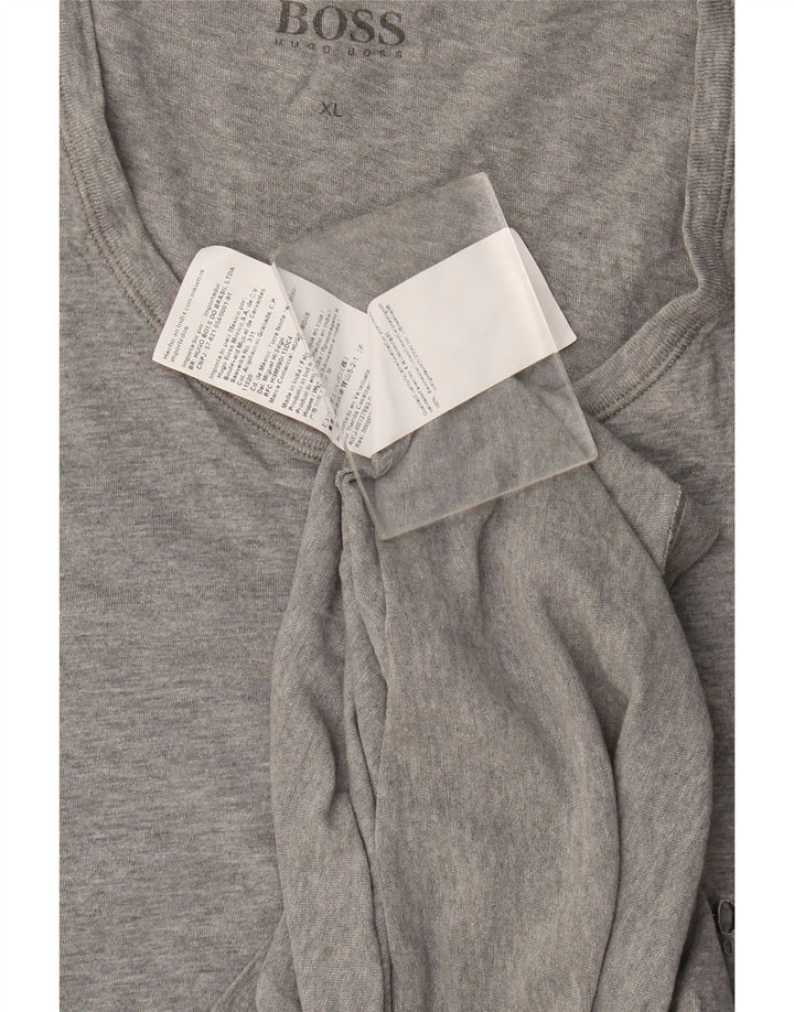 Мужская футболка Hugo Boss Top XL Серая, хлопок