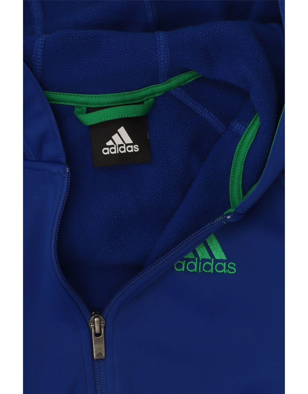 Свитер с капюшоном на молнии для мальчиков ADIDAS 10-11 лет, синий полиэстер