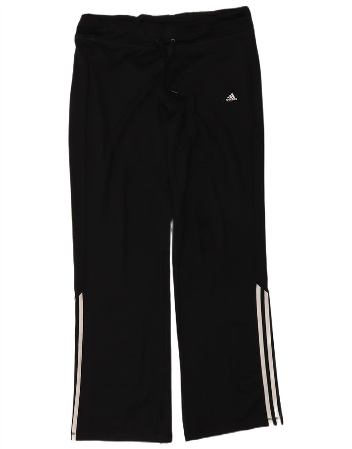 Женские спортивные брюки Adidas Climalite UK 16/18, большой черный полиэстер