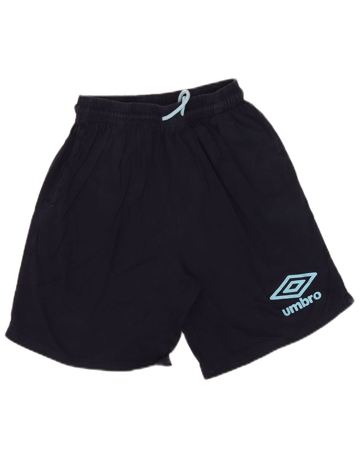 Мужские спортивные шорты Umbro, темно-синие, хлопковые, среднего размера