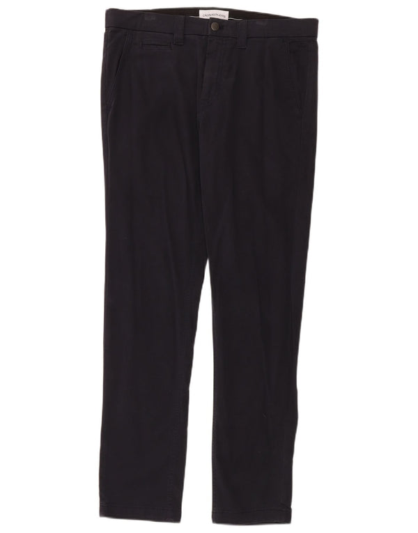 Мужские брюки-чиносы CALVIN KLEIN W33 L32 темно-синие, хлопок