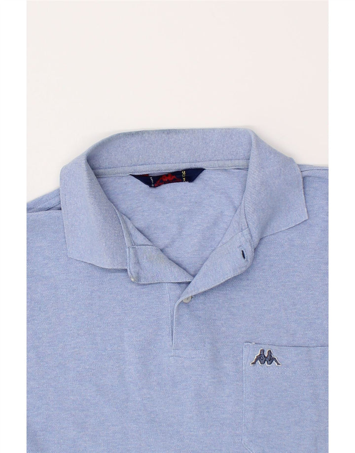 KAPPA Mens Polo Shirt Large Blue Cotton Vintage Kappa and Second-Hand Kappa from Messina Hembry 