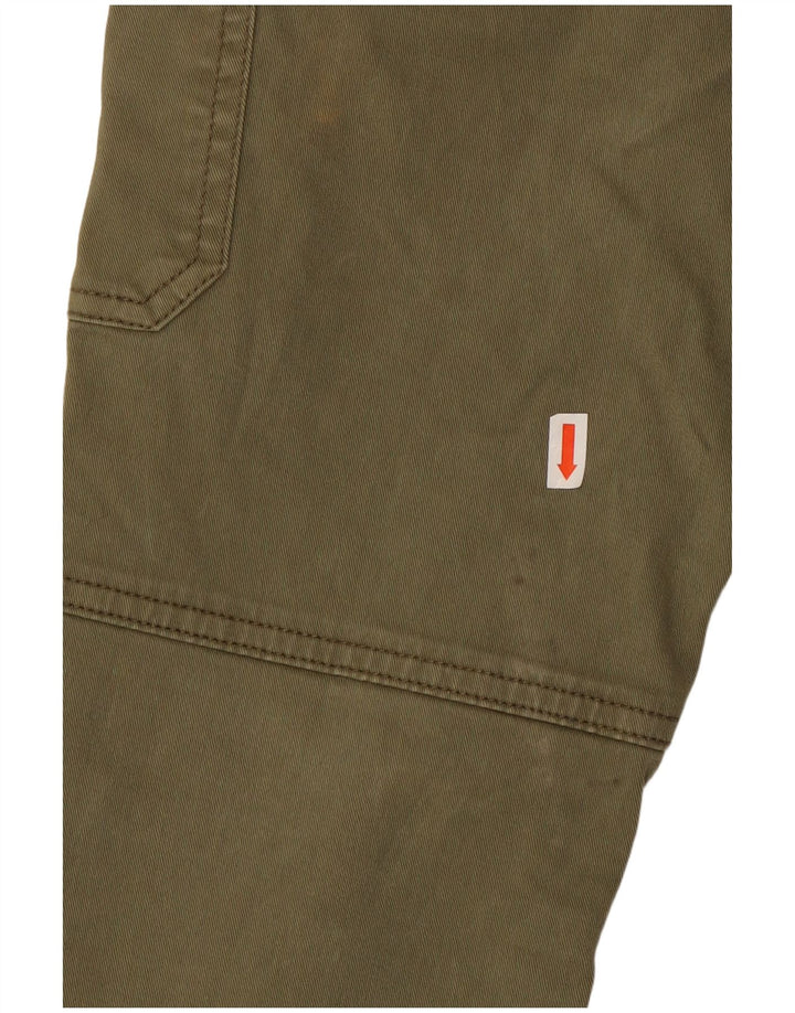 SUPERDRY Womens Slim Cargo Trousers Medium W30 L27 Khaki Cotton