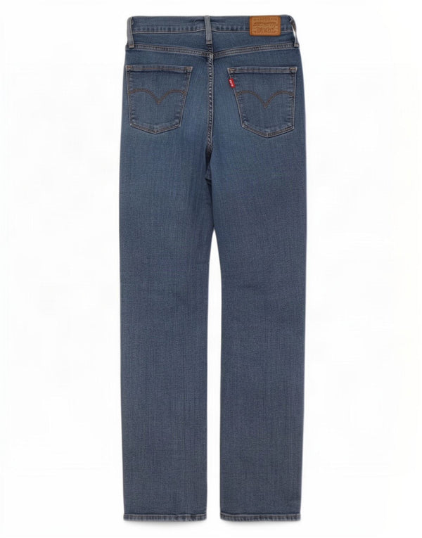 Женские прямые джинсы Levi's 724 с высокой посадкой W27 L28, синий хлопок