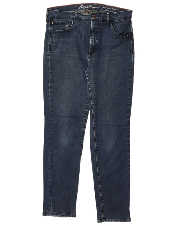 Женские прямые джинсы EDDIE BAUER с высокой посадкой, США 14, XL, W32, L29, синие