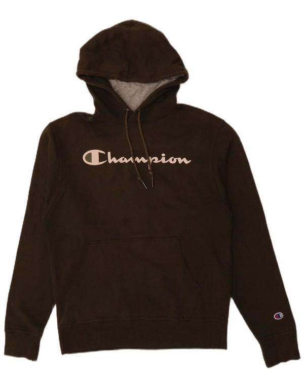 Мужской джемпер с капюшоном Champion, маленький цвет хаки, хлопок