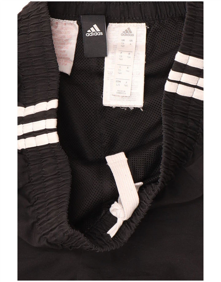 Спортивные шорты ADIDAS для мальчиков 13-14 лет, черный полиэстер