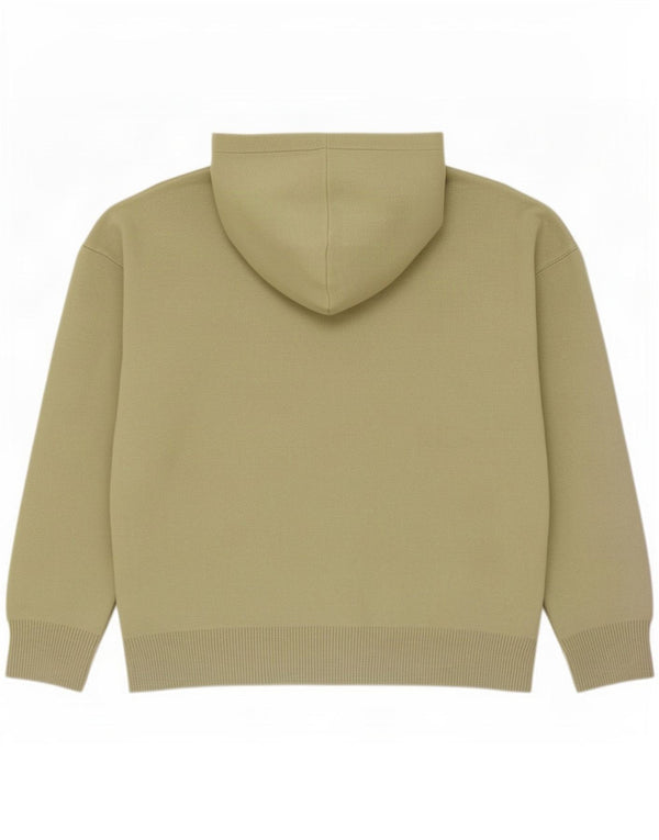 Мужской джемпер с капюшоном Zara, средний хаки, вискоза