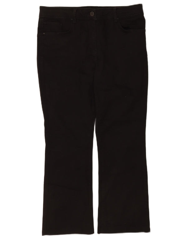 Женские джинсы Bootcut Marks & Spencer UK 16, большие W34 L26, черные, хлопковые
