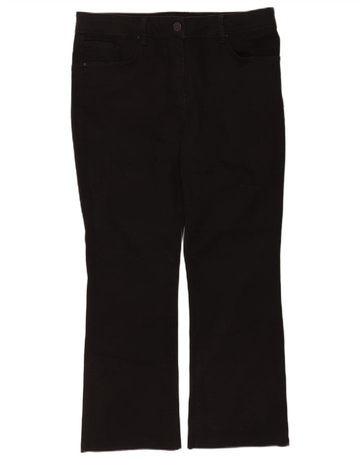Женские джинсы Bootcut Marks & Spencer UK 16, большие W34 L26, черные, хлопковые