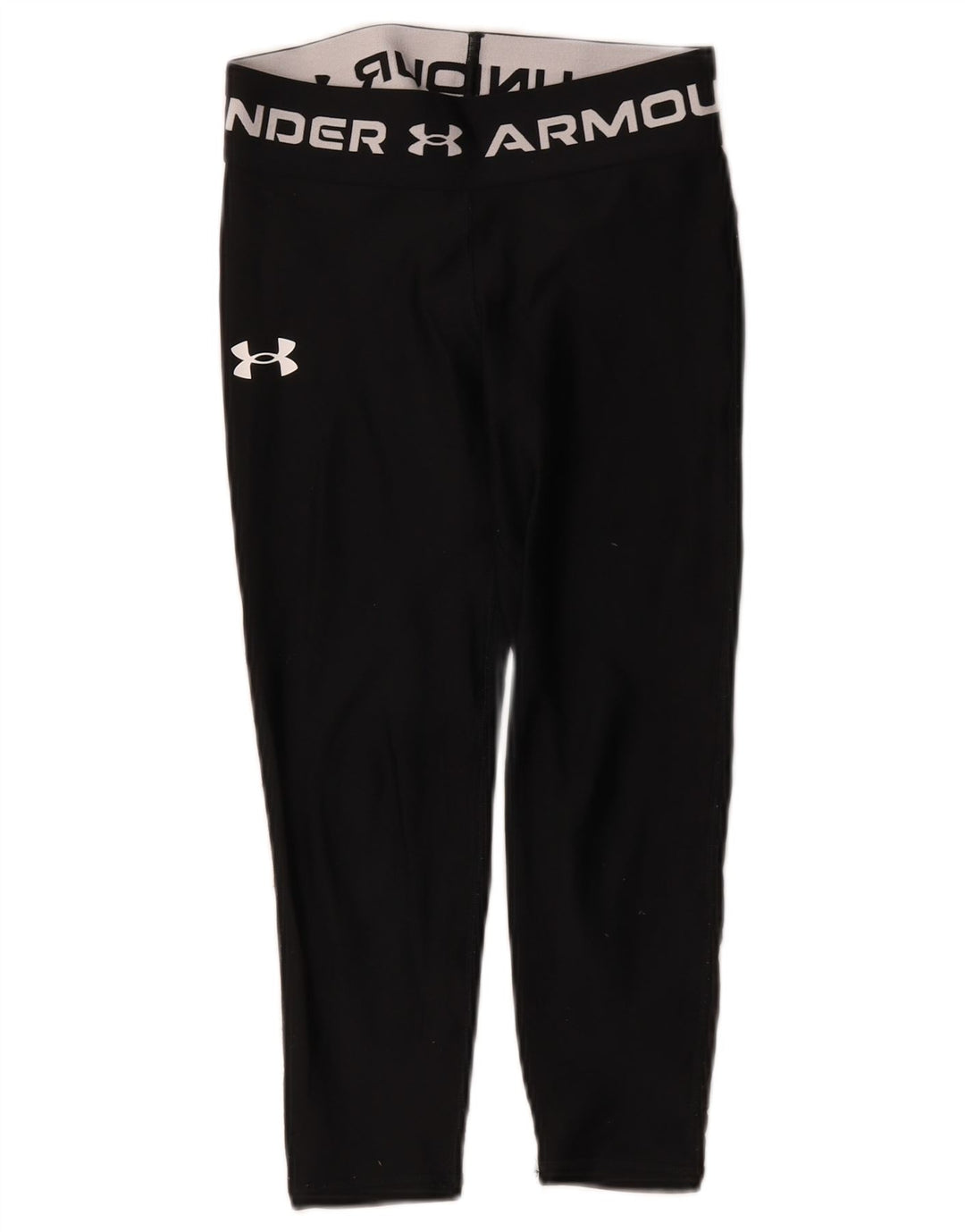 Леггинсы с рисунком Under Armour для девочек 9–10 лет, черный полиэстер