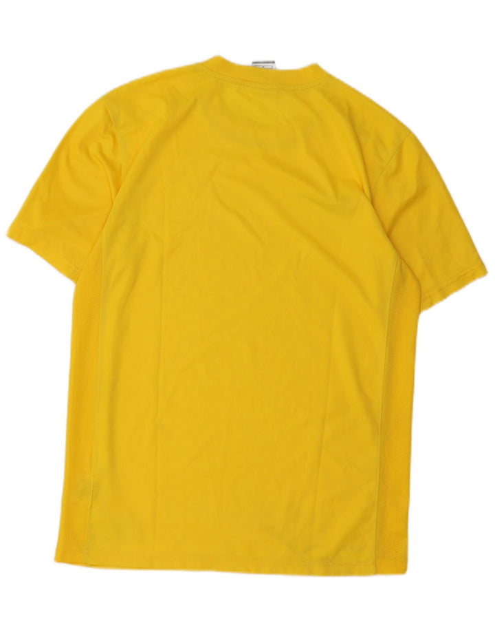 Мужская футболка Nike Dri Fit из полиэстера среднего желтого цвета