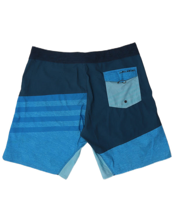 Мужские шорты для плавания Billabong XL, синие, полиэстер с цветными блоками