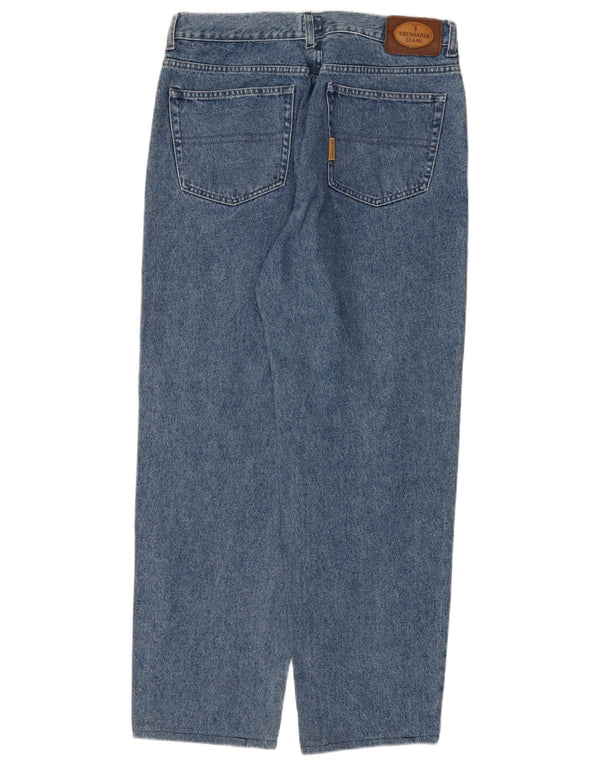 Мужские прямые джинсы Trussardi W34 L31 синие, хлопок