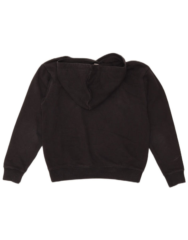 Женский укороченный джемпер с капюшоном оверсайз CHAMPION UK 6 XS, черный хлопок