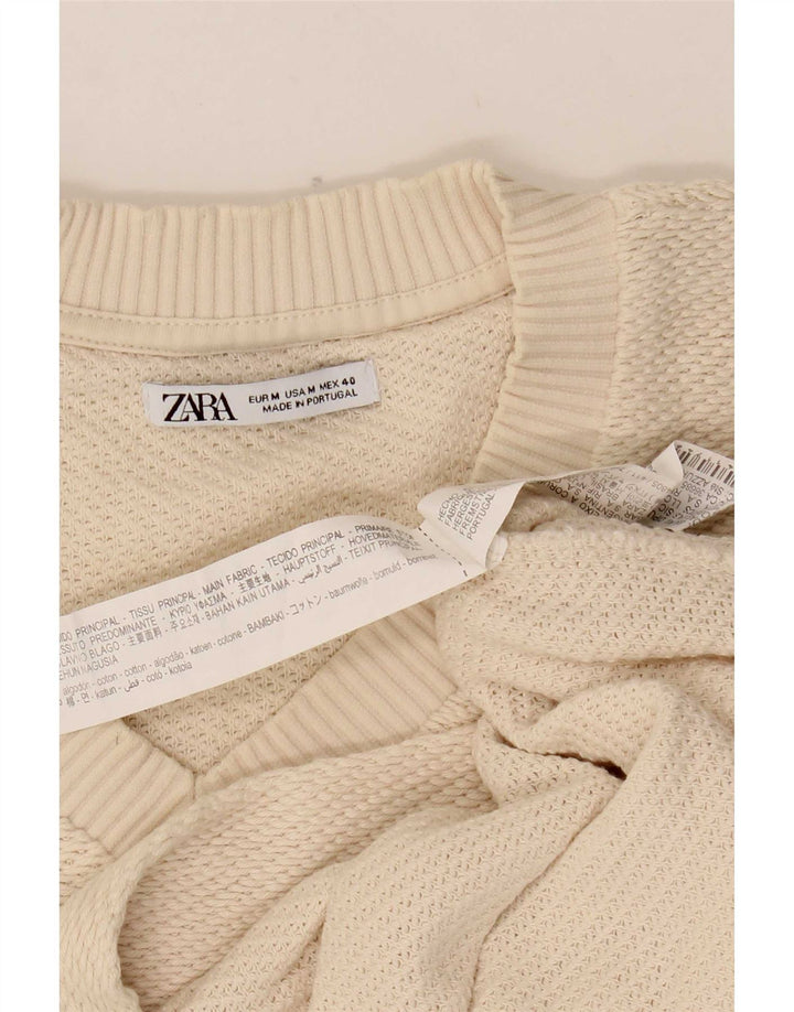 Мужская майка-майка Zara среднего размера из белого хлопка