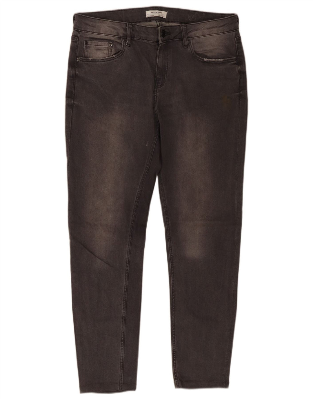 Женские укороченные джинсы Zara EU 40 Medium W30 L25 Серый хлопок